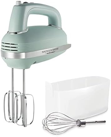 Hamilton Beach Vintage-Style 5-Speed 1.3 Amp Electric Hand Mixer with 6-Speed 250W Hand Mixer, Beaters, Whisk, Storage Case