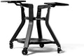 Cart with Shelves for Joe Jr Small Kamado Grill, Black Grill Stand, Model KJ15112524
