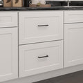 Furinno Shaker Drawer Base Kitchen Cabinet with 2-Drawers, White
