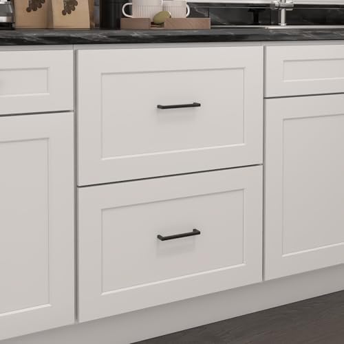 Furinno Shaker Drawer Base Kitchen Cabinet with 2-Drawers, White