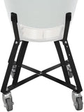 Heavy-Duty Rolling Cart Compatible with Large Big Green Egg Nest,Kamado Grill Nest, Locking Casters, Powder-Coated Steel Stand, Outdoor Green Egg Nest Grill Accessories with Easy Assembly