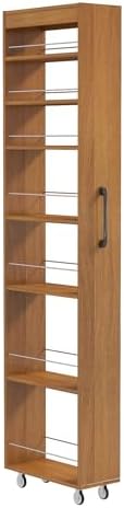 KEIKI 7 Tier Pull-Out Kitchen Pantry Storage Cabinet, Spice Rack Open Shelf