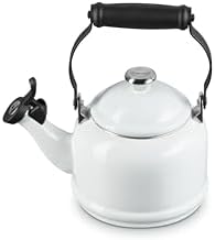 Le Creuset Enamel On Steel Demi Tea Kettle, 1.25 qt., White by Unknown