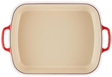 Le Creuset Enameled Cast Iron Rectangular Roaster, 5.25 qt., Cerise