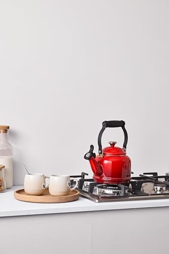 Le Creuset Enamel On Steel Demi Tea Kettle, 1.25 qt., Cerise - Image 5