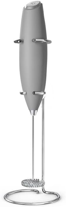 Household Small Handheld Mini Egg Beater Automatic Cream Beater Coffee Mixer Electric Egg Beater Immersion Mixer Cordless Foaming Machine (Grey)