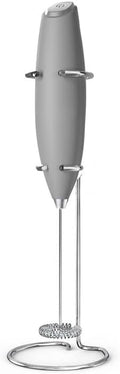 Household Small Handheld Mini Egg Beater Automatic Cream Beater Coffee Mixer Electric Egg Beater Immersion Mixer Cordless Foaming Machine (Grey)