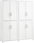 Crosley Furniture Savannah 2-Piece Pantry Storage Cabinet Set