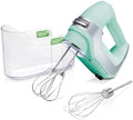 Hamilton Beach Professional 5-Speed Electric Hand Mixer with Snap-On Storage Case, QuickBurst, Stainless Steel Twisted Wire Beaters and Whisk, Mint (62658)