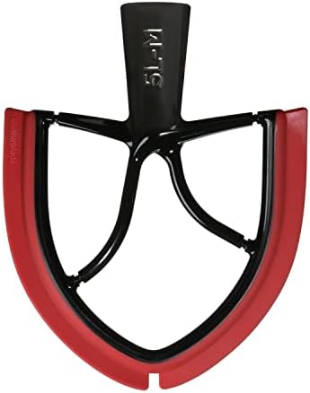 New Metro Design 5L-MR Beater Blade METAL, works w/most KitchenAid 5 Quart Bowl-Lift Stand Mixers, Red Blades