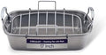 Circulon Total Bakeware Nonstick Roaster, Roasting Pan with Rack, 17-Inch x 13-Inch, Gray