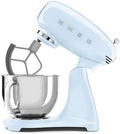 SMEG SMF05 Forte 5-Qt Stand Mixer with 750W Motor, Smooth Start & SteadyMix, Flex Edge Beater, 10 Speeds, Stainless Steel Bowl – Retro 50’s Style Planetary Mixer for Dough, Baking & Desserts-Blue