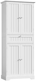 ChooChoo 72" H Bathroom Floor Cabinet with Drawer and Adjustable Shelves