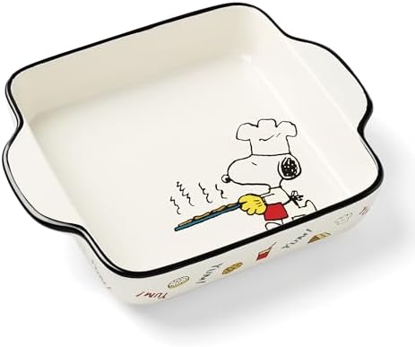 Lenox Chef Snoopy Stoneware Square Baking Dish by Lenox