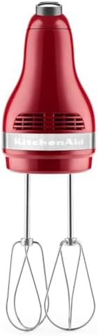 KitchenAid 5 Ultra Power Speed Hand Mixer, KHM512, Empire Red