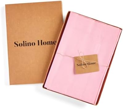 Solino Home 100% Linen Napkins Pink Lemonade, Fete 20 x 20 in, Set of 4
