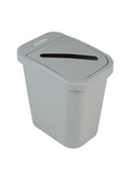 City Box 7 Gallon Paper Recycling Bin with Lid for Residential, Business, and Commercial Recycling - NYC Compliant - Grey