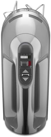 KitchenAid 7-Speed Hand Mixer - KHM7210 - Contour Silver & Fresh Prep Slicer/Shredder, 1, White