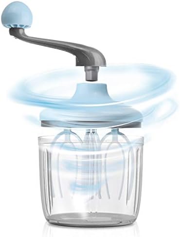 Oumefar Cream Mixer Multi-Function Hand-Cranked Cream Mixer Removable Limiting Buckle for Home for Milkshake