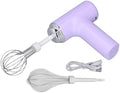Qqmora Electric Cordless Hand Mixer Effortless Whisk Cream Salad Dressing Small Lightweight Design for Extended Periods of Time (Purple)