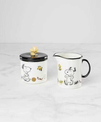 Lenox Chef Snoopy Porcelain Sugar and Creamer Set - Image 3