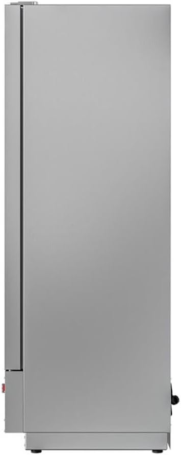 Pemberly Row 25 in. Commercial Stainless Steel 1-Door Reach-in Freezer in Silver