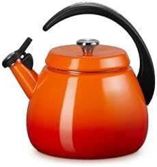 Le Creuset Enamel on Steel Cloche Kettle, 2.2 qt., Flame by Unknown