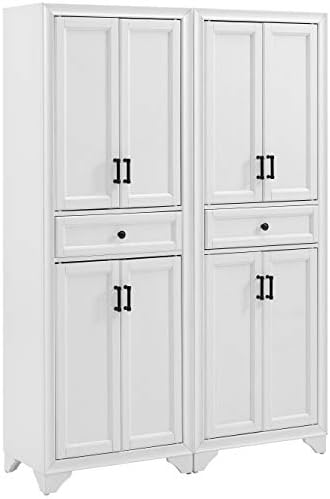 Crosley Furniture Tara 2-Piece Pantry Storage Cabinet Set