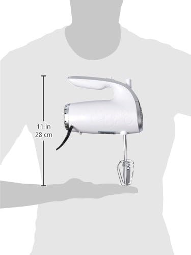 Brentwood Appliances HM-48W 5-Speed Hand Mixer, White