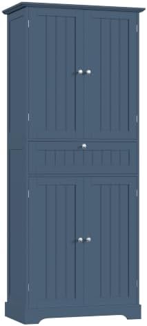 ChooChoo 72" H Bathroom Floor Cabinet with Drawer and Adjustable Shelves