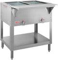 Kratos Commercial Electric Steam Table, 2 Well Stationary Hot Food Table, NSF Certified Food Warmer, 120V, 1000W (28W-109)