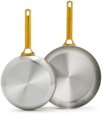 GreenPan Reserve Stainless Steel Tri-Ply 10" & 12" Frying Pan Skillet Set