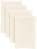 Solino Home 100% Pure Linen Dinner Napkins Ivory, Fete 20 x 20 in, Set of 4
