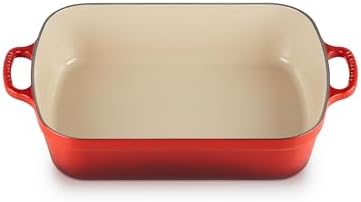 Le Creuset Enameled Cast Iron Rectangular Roaster, 5.25 qt., Cerise