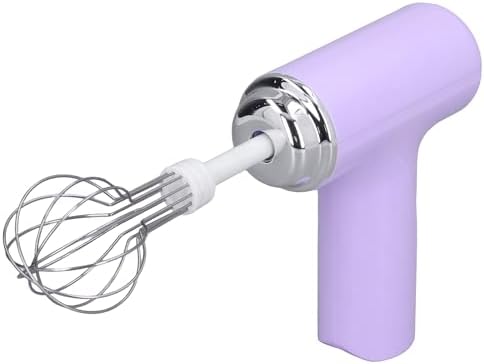 Cordless Hand Mixer, 3-Speed Whisk, Lightweight for One-Hand Use