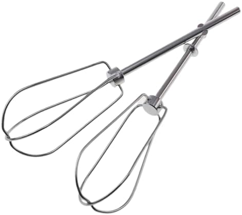 Hand Mixer Beaters, 2-Pack Stainless Steel Attachments for KitchenAid Models W10490648, KHM5APWH7, PS4082859 - Compatible with KHM3, KHM5, KHM7, KHM9 Series Mixers