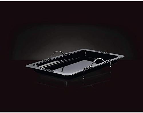 Napoleon Grill Roasting Pan - Porcelain Enameled, Drop-in Roasting Pan, 17.75 in x 28.6 in, Fits Prestige/Prestige PRO/Rogue Grills, Retractable Handles