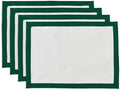 Solino Home 100% Linen Placemats, 14 x 19 in, Rainforest, Classic, Set of 4