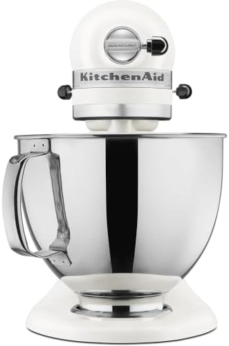 KitchenAid Artisan 5-Quart Tilt-Head Stand Mixer in Porcelain White Bundle