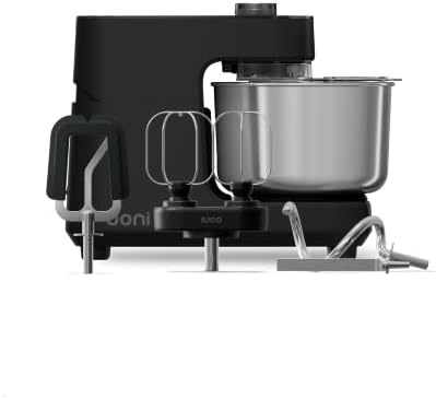 Ooni Halo Core Spiral Dough Mixer, 4.8 Qt Stand Mixer - Foundry Black
