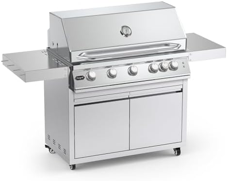 Hygrill Stainless Steel Grill Cart for Hygrill 5-Burner Built-In Gas Grill