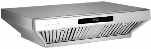 Hauslane Range Hood 30" Under Cabinet,900 CFM Kitchen Range Hood | 3 Speed Exhaust Fan, Delay Auto Shut-Off Vent Hood | Stainless Steel Electric Stove Ventilator | Chef Series PS10