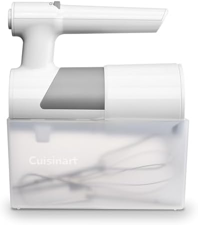 Cuisinart 5 Speed Hand Mixer with Storage Case, White, HM-150S