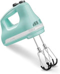 KitchenAid 6 Speed Hand Mixer w/Flex Edge Beaters, KHM6118, Ice Blue