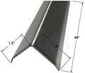 Brushed 304 Stainless Steel Corner Guards, 48" Wall Protectors, 20ga & 16ga, Available in 1/2" to 4", Multi-Pack Options (1, 2, 5, or 10) (1, 1 1/2 x 1 1/2, 16ga, with Hug Edges)