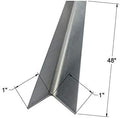 Brushed 304 Stainless Steel Corner Guards, 48" Wall Protectors, 20ga & 16ga, Available in 1/2" to 4", Multi-Pack Options (1, 2, 5, or 10) (1, 1 x 1, 16ga, No Hug Edges)