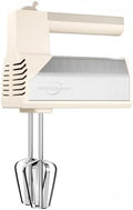 Hand Mixer 5-Speed 200W Turbo 4 Stainless Steel Accessories Classic White