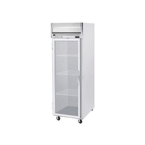 Beverage-Air HRPS1HC-1G Horizon Series - Top Mount Reach in Refrigerator - Single Section - Glass Door - SS EXT/INT