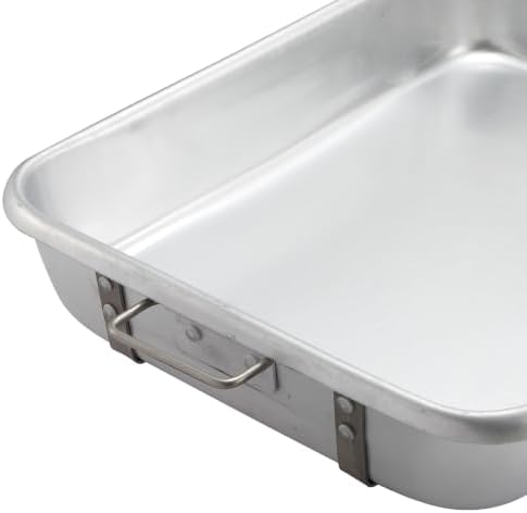 Winco 18" x 24" Aluminum Commercial Roast Pan
