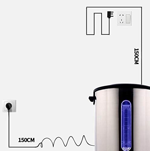 INTBUYING Stainless Steel Large Capacity Commercial Office Kitchen Hot Water Dispense Boiler Instant Boiling Machine Heater Electric Kettle Temperature Control for Coffee Tea with Faucet Tap-12.9L